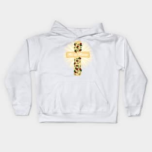 He is Risen (Large Print) Kids Hoodie